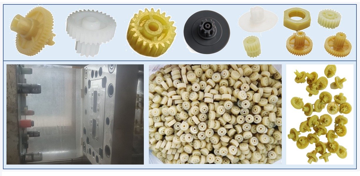Products 10 Injection molds for various types of gears, plastic screws, nuts, etc