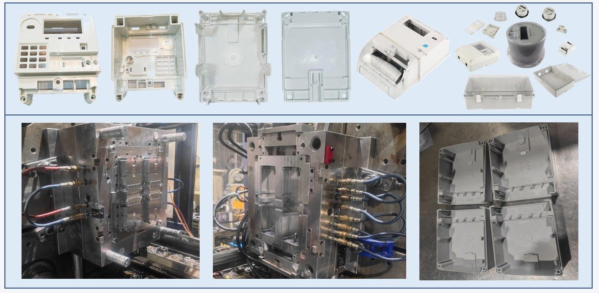 Products 1 Various electric meters, instrument casings, accessories, plastic injection molds