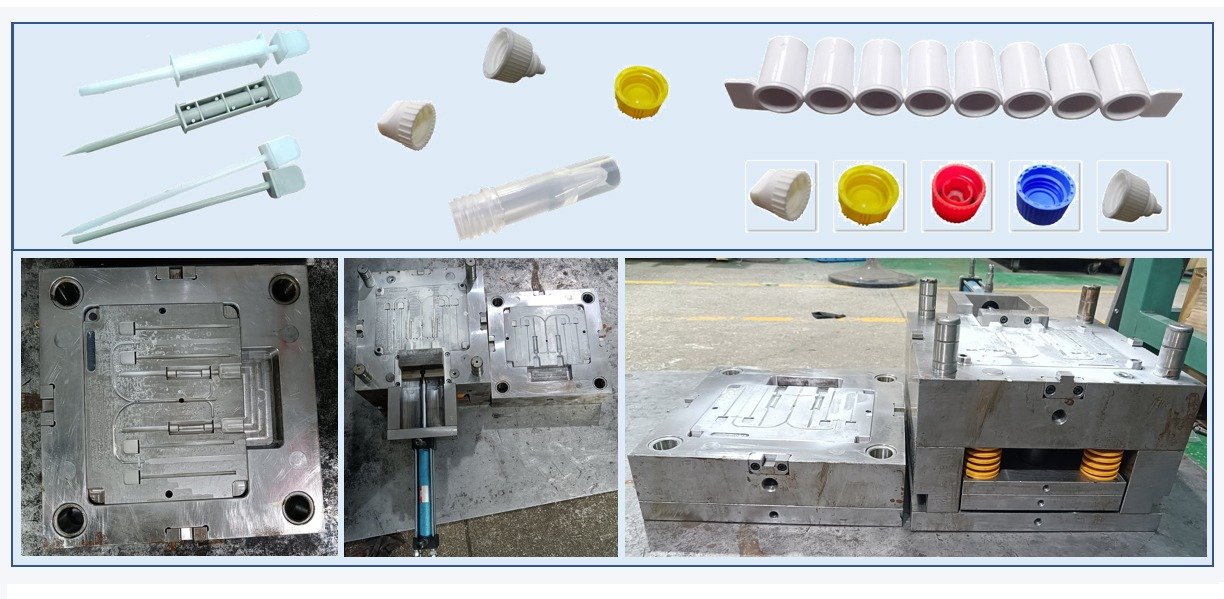 Products 9 Design, mold making, injection molding production of medical needle tube sets, medical urine cups, t