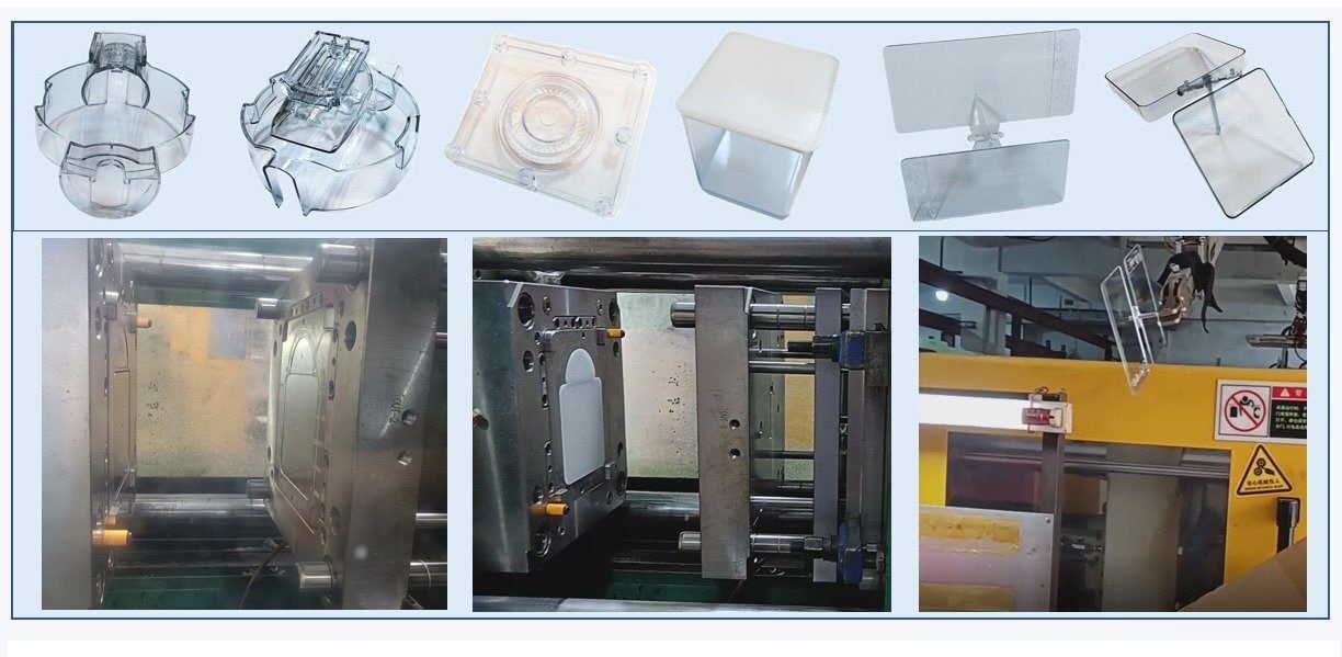 Products 12 Transparent acrylic pot, PC plastic parts, ABS storage box,transparent cup lid injection moldings